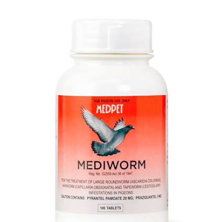 MEDPET MEDIWORM PIGEON TABLETS – 100