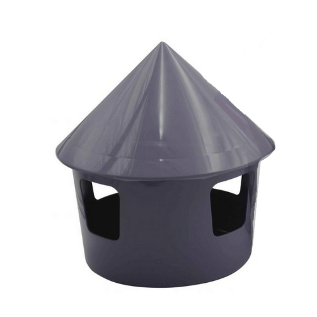 POLMARK Canopy Top Drinker with Lid – Grey | For Pigeons & Canaries